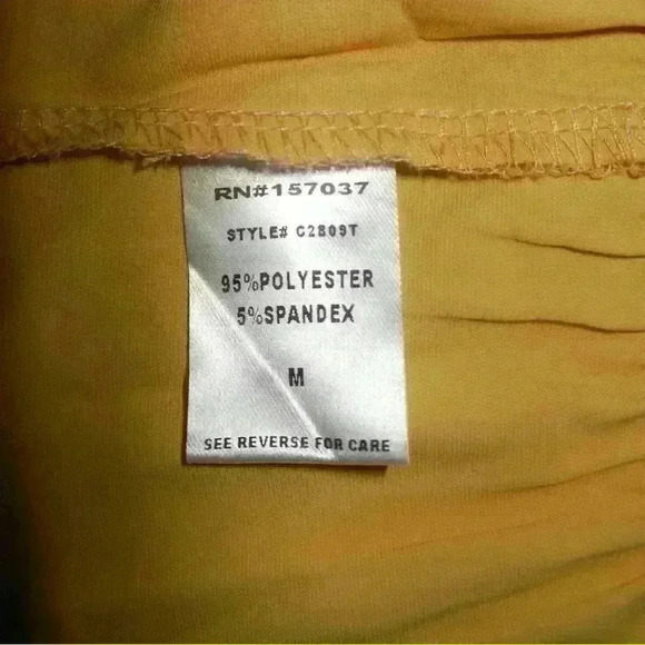 Altered State Marigold Yellow Top with puffy sleeves - M - Picture 3 of 3